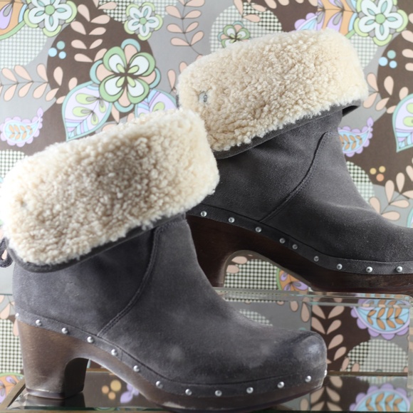 UGG Suede Sheepskin Booties - Picture 8 of 16